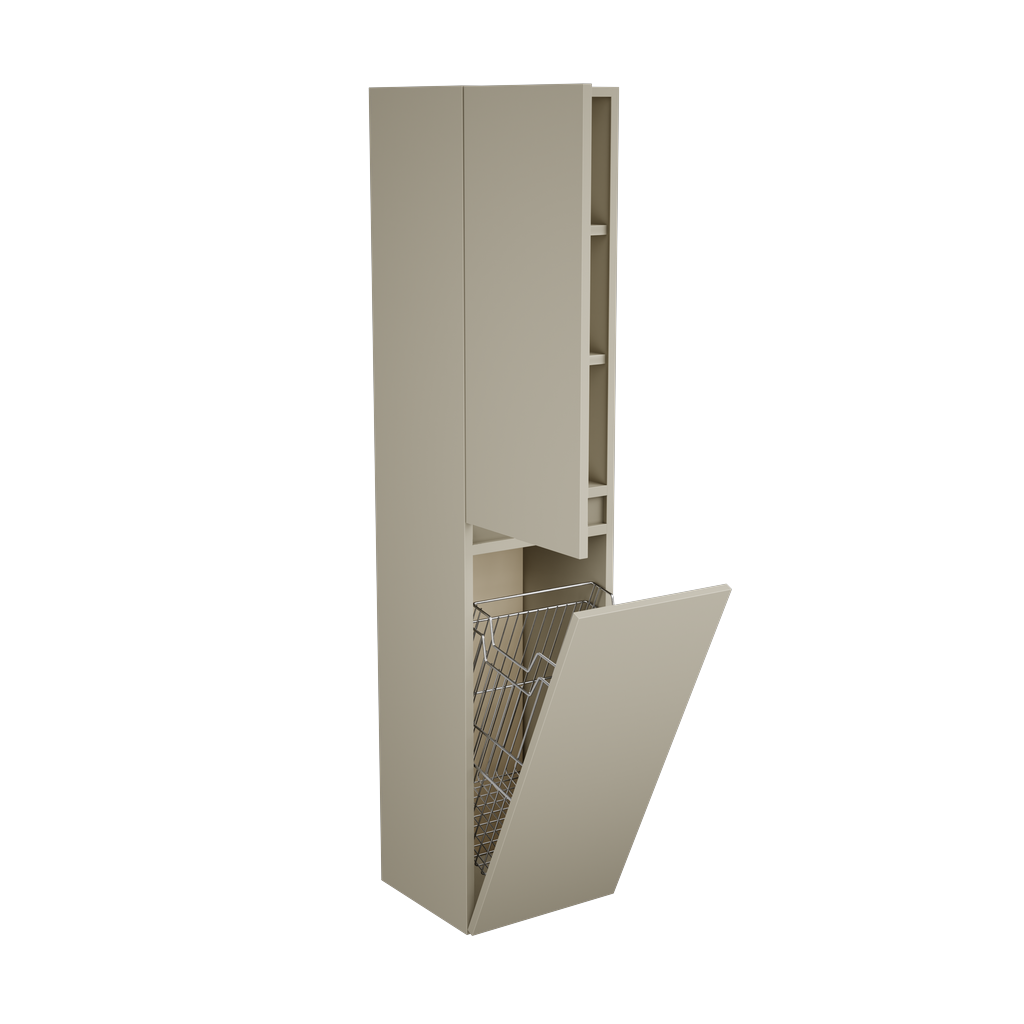 [10607207] Zeist hogekast met wasmand (Taupe) 2