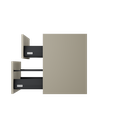 Horn wastafelonderkast (60 cm, Taupe) 6