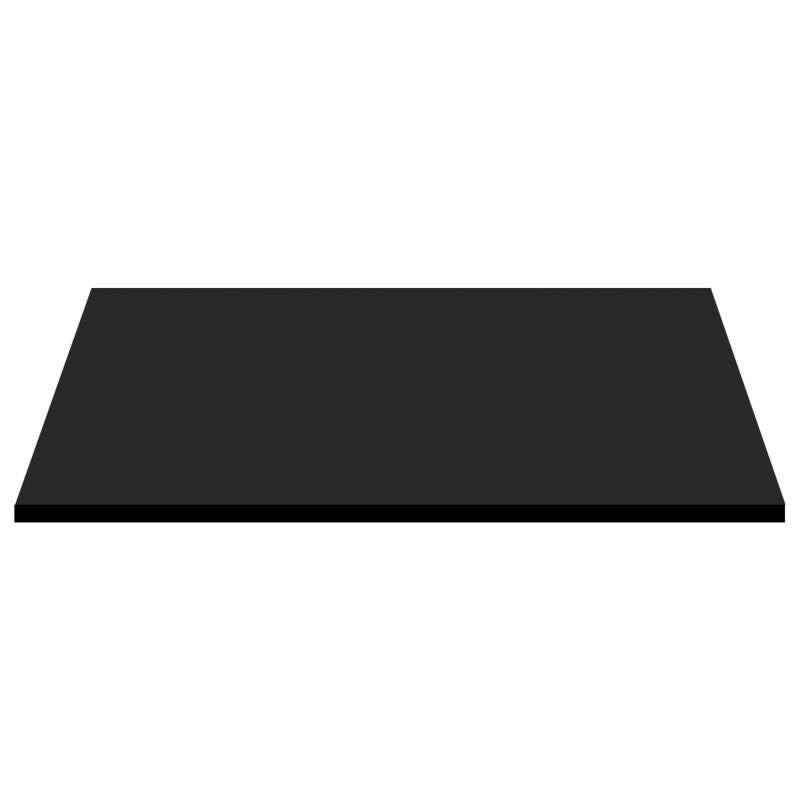 [10572101] Blad lake wastafelblad 18 mm diepte 50 cm (Mat zwart, 80 cm)