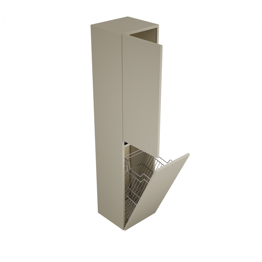 [10607207] Zeist hogekast met wasmand (Taupe)