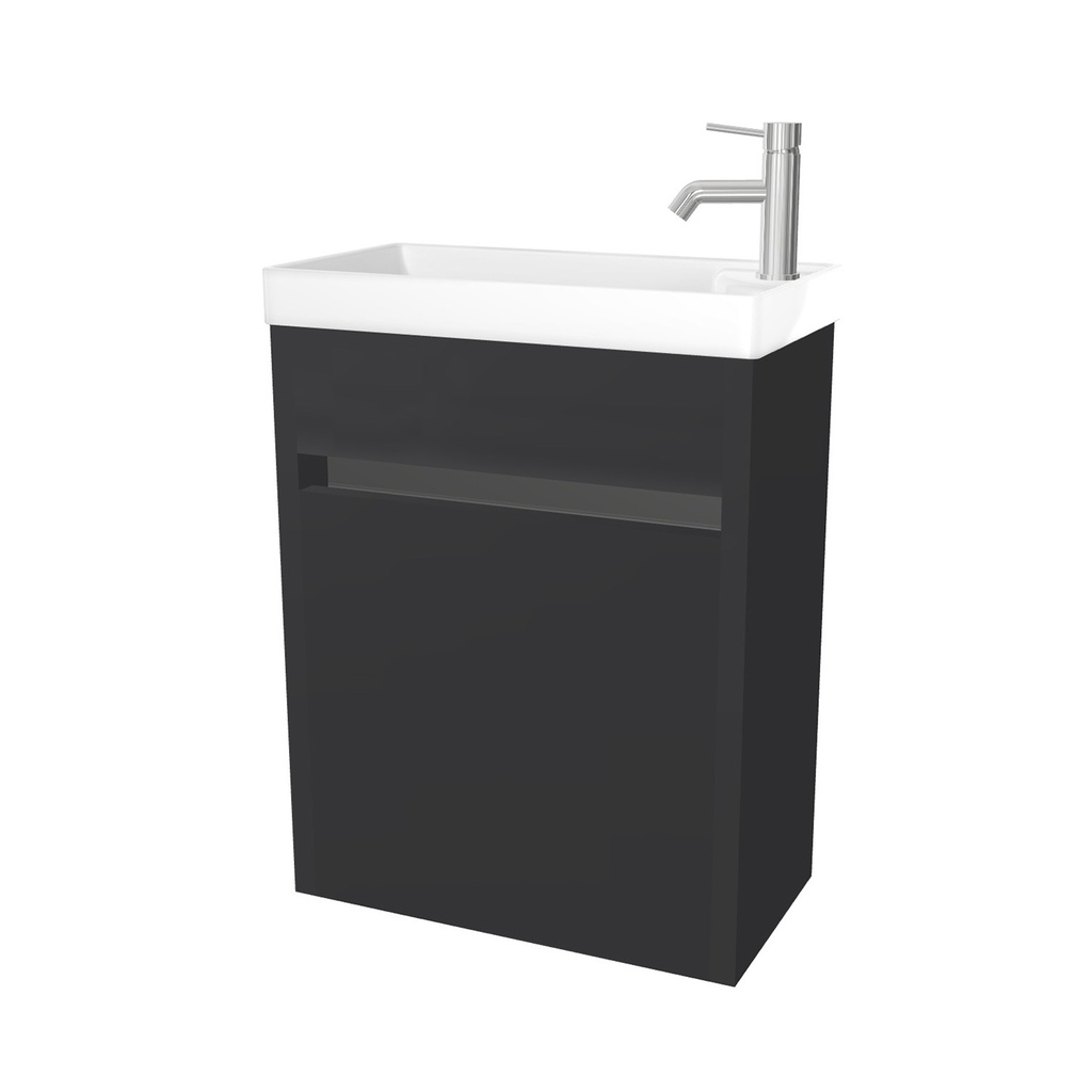 [10121331] Leiden toiletmeubel (Mat zwart)